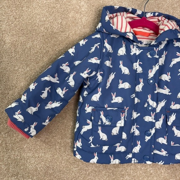 Boden Other - BABY BODEN Bunny Rabbit Jacket Girls Size‎ 6-12 months 6M 12M Puffer Coat